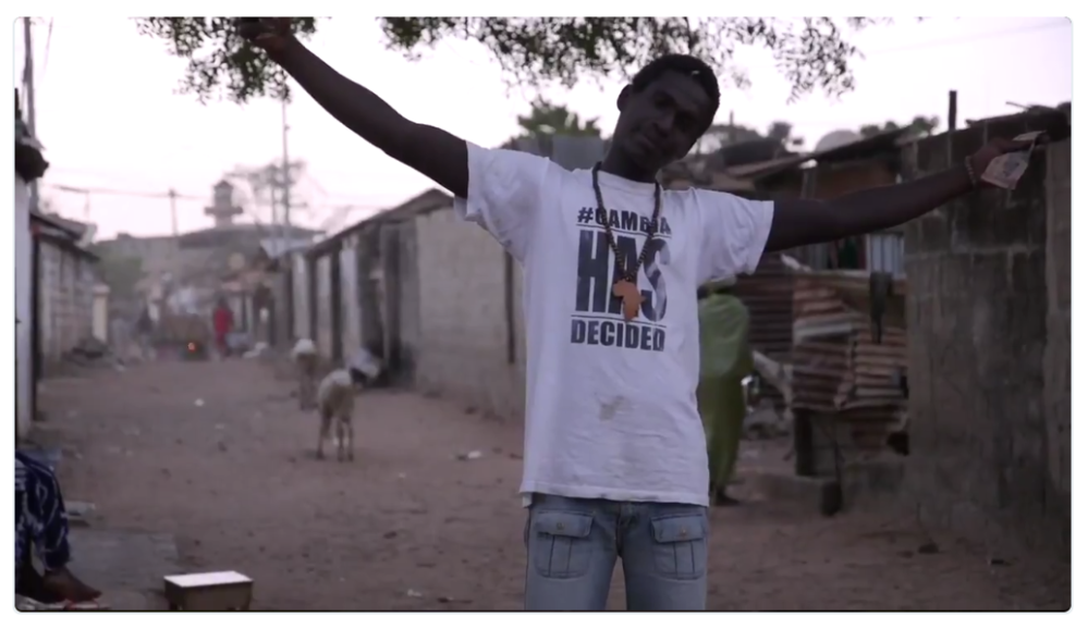 #GAMBIAHASDECIDED - still from 'We never Gave up - Stories of Courage in Gambia' - a production by Jason Florio / Louise Hunt for Amnesty International